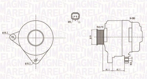 063732008010 Magneti Marelli Генератор автомобильный